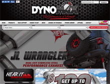 Tablet Screenshot of dynomax.com